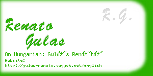 renato gulas business card